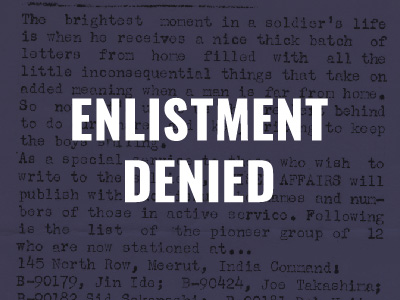 Enlistment Denied